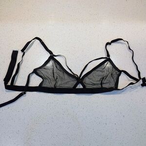 Nwot! Mary Young Mesh Sheer Brallet